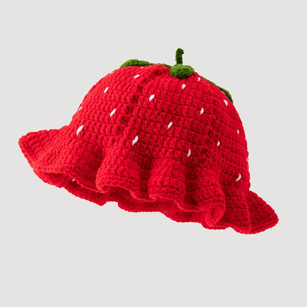 Petithée Handmade Crochet Strawberry Beanie