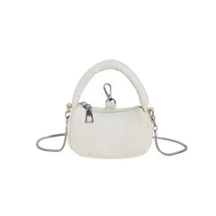 Petithee Chic Mini Shoulder Bag | Cream PU Leather