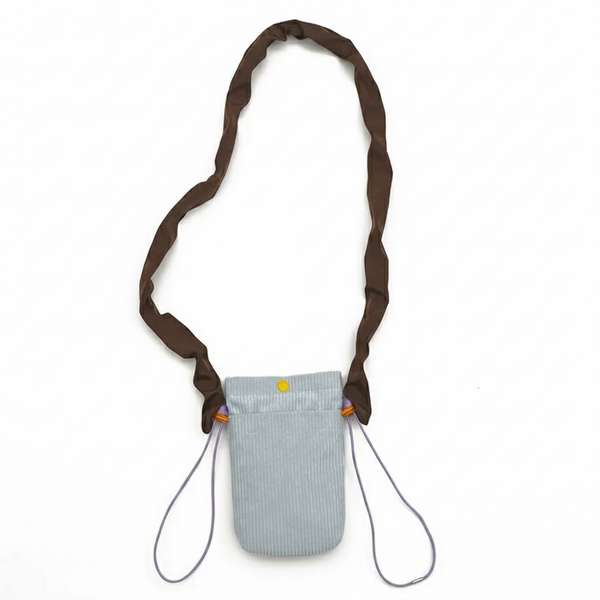 Petithee Street Style Corduroy Mini Crossbody Bag